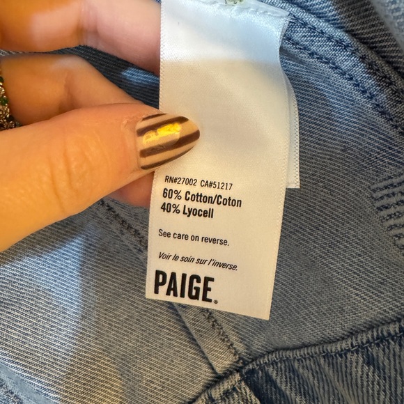 Women’s Paige Cropped Denim Pacey Jacket XL - Picture 4 of 5